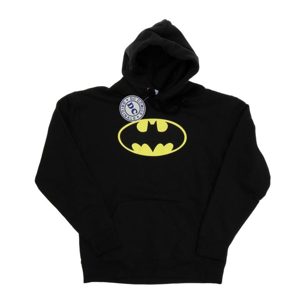 DC Comics Mens Batman Logo Hoodie / Black